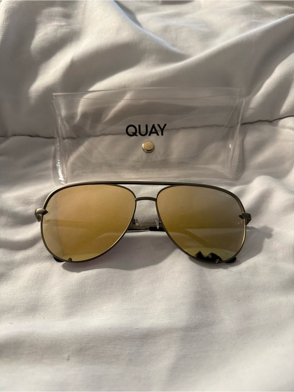 Quay x Desi - High Key Sunglasses | Army Green/Gold | OS